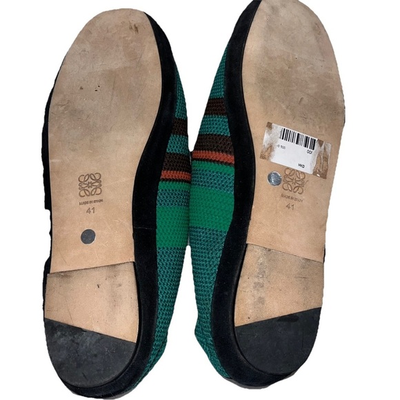 LOEWE loafer slippers foot feet EU 41 Mens 8 Womens 11 toe ring embroidered EUC - Picture 11 of 12